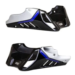 Pyramid Black Blue Metal Belly Pan Fairing - Yamaha MT-10 SP 2017-2020