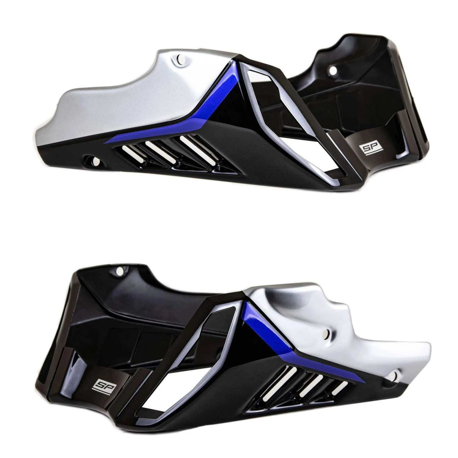 Pyramid Black Blue Metal Belly Pan Fairing - Yamaha MT-10 SP 2017-2020 1 Pyramid Black Blue Metal Belly Pan Fairing - Yamaha MT-10 SP 2017-2020
