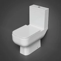 RAK Series 600 Open Back WC Pan, Cistern & Slim Sandwich Seat