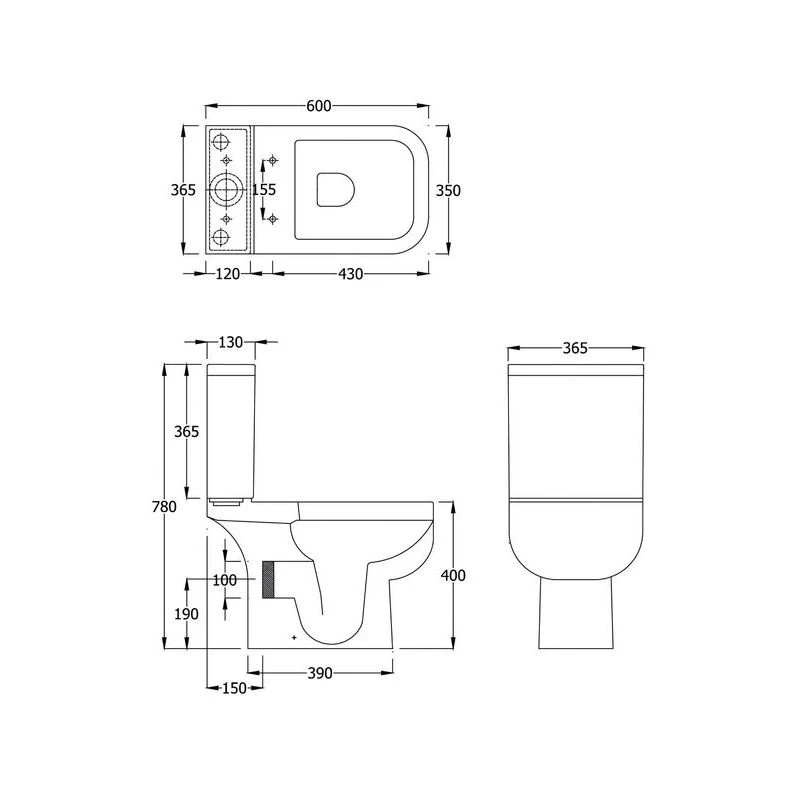 RAK Series 600 Compact Toilet With Frontline Soft Close Seat 2 RAK Series 600 Compact Toilet With Frontline Soft Close Seat - Image 2