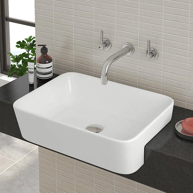 Salou Semi Recessed Basin 0TH - 480 X 375mm 2 Salou Semi Recessed Basin 0TH - 480 X 375mm - Image 2