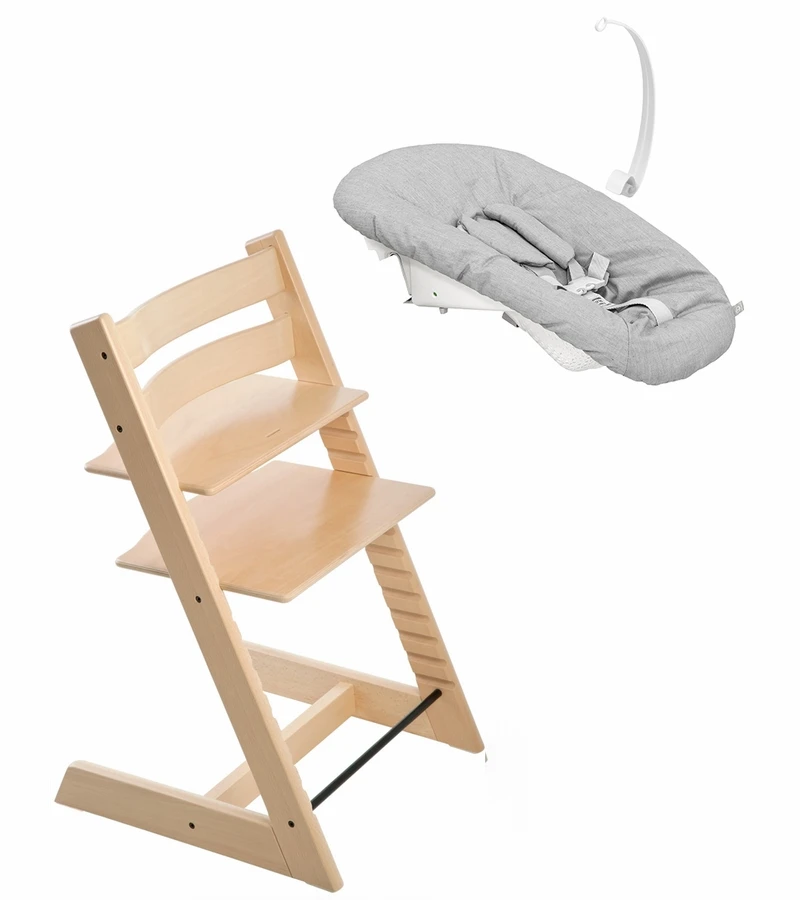 Stokke Tripp Trapp Chair + Newborn Set (One Box) - Natural 1 Stokke Tripp Trapp Chair + Newborn Set (One Box) - Natural