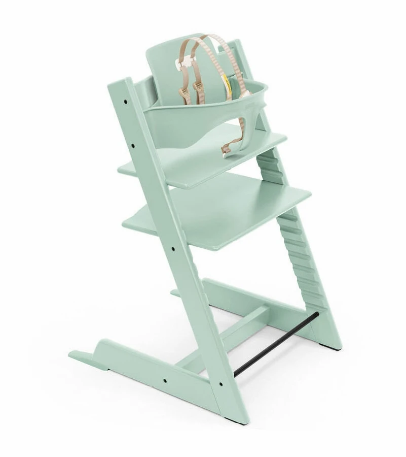 Stokke Tripp Trapp Complete High Chair Bundle - Soft Mint / Birds Blue 2 Stokke Tripp Trapp Complete High Chair Bundle - Soft Mint / Birds Blue - Image 2