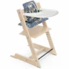 Tripp Trapp High Chair And Cushion With Stokke Tray - Natural / Into The Deep