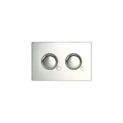 Twyford Air Button Dual Flush Mini Plate Chrome