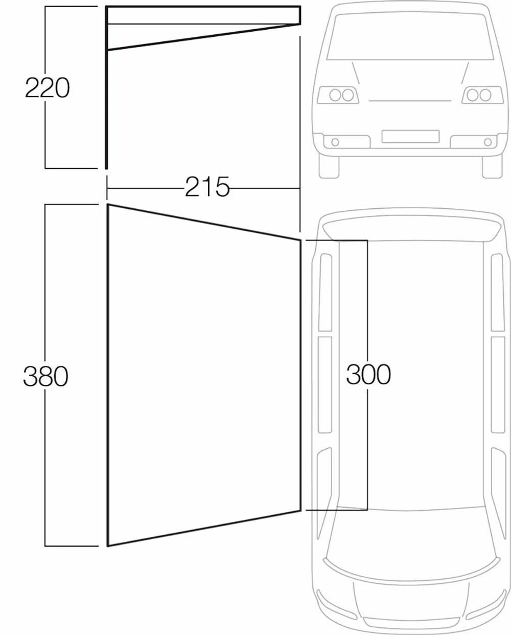 Vango Poled Sun Canopy (3m) 2 Vango Poled Sun Canopy (3m) - Image 2